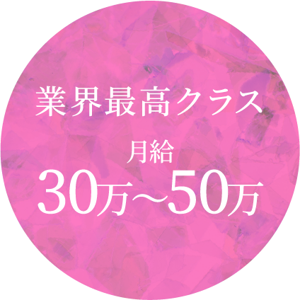 業界最高クラス月給30万〜50万